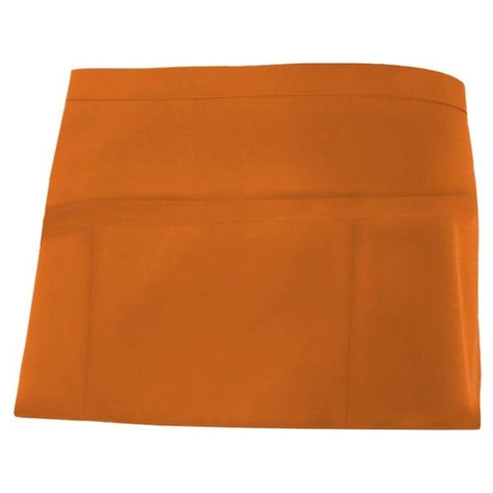 grembiule velilla corto con tasche portacomande cod 404208 arancione