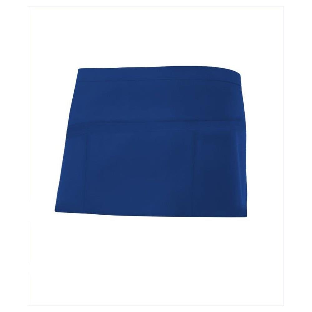 grembiule velilla corto con tasche portacomande cod 404208 blu oltremare