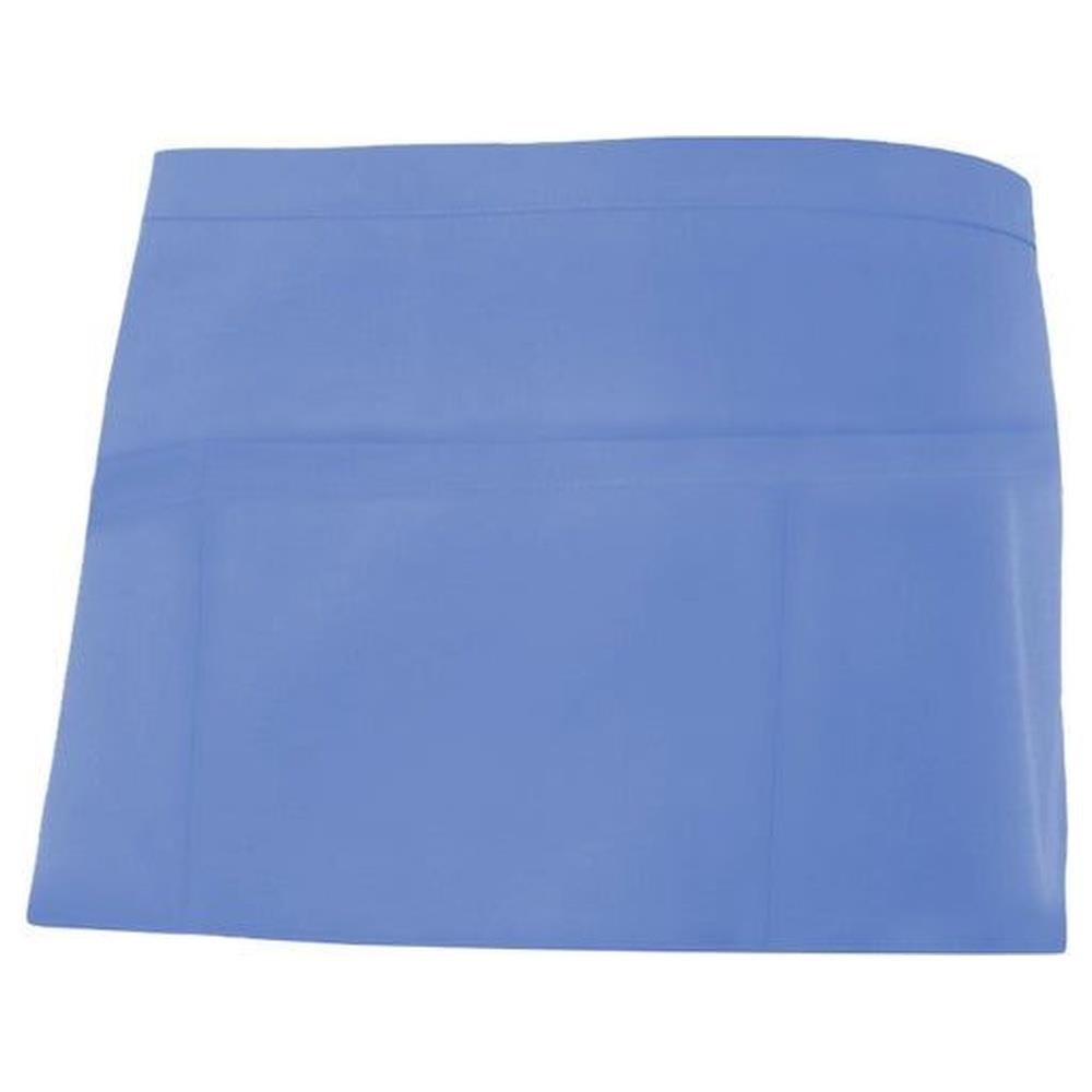 grembiule velilla corto con tasche portacomande cod 404208 celeste