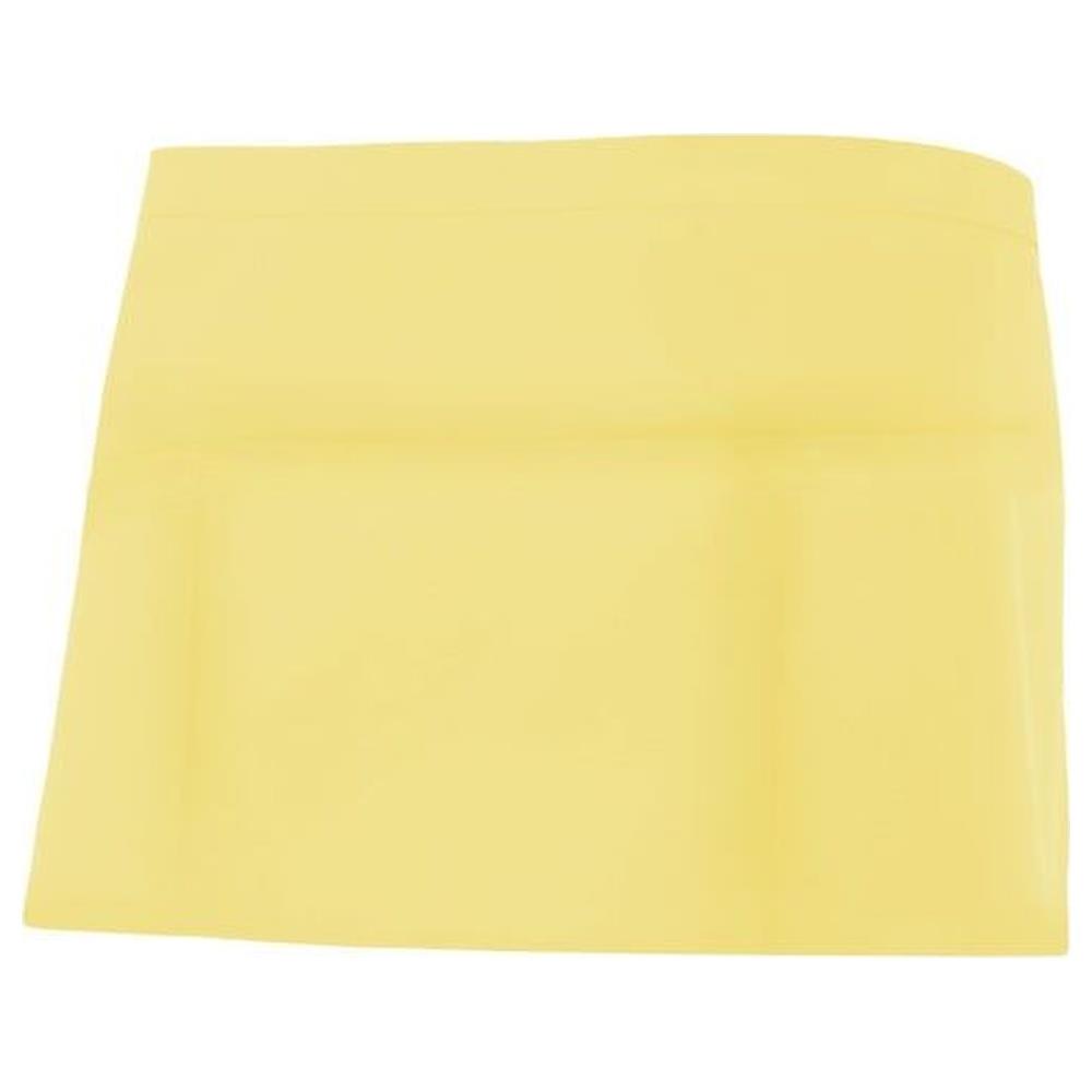 grembiule velilla corto con tasche portacomande cod 404208 giallo chiaro