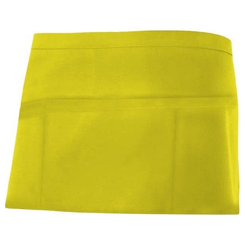 grembiule velilla corto con tasche portacomande cod 404208 giallo fluo