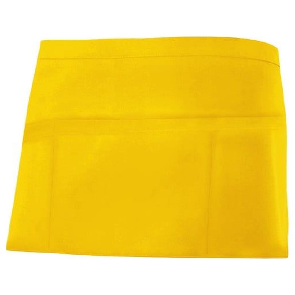 grembiule velilla corto con tasche portacomande cod 404208 giallo