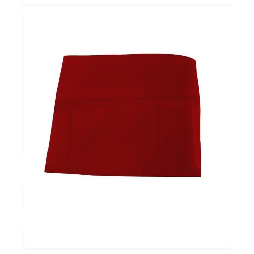 grembiule velilla corto con tasche portacomande cod 404208 rosso