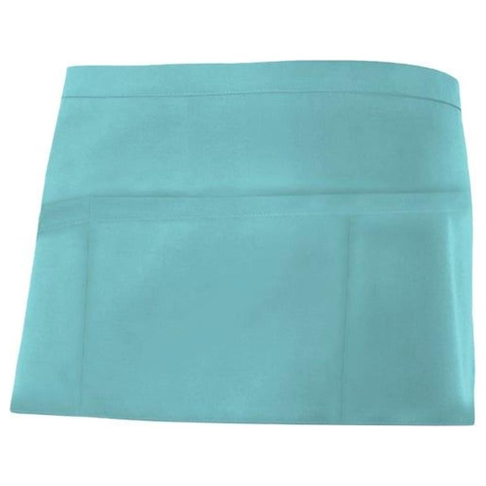 grembiule velilla corto con tasche portacomande cod 404208 turchese chiaro