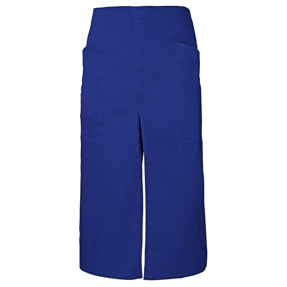 grembiule velilla lungo con spacco e tasche cod 404209 bluette
