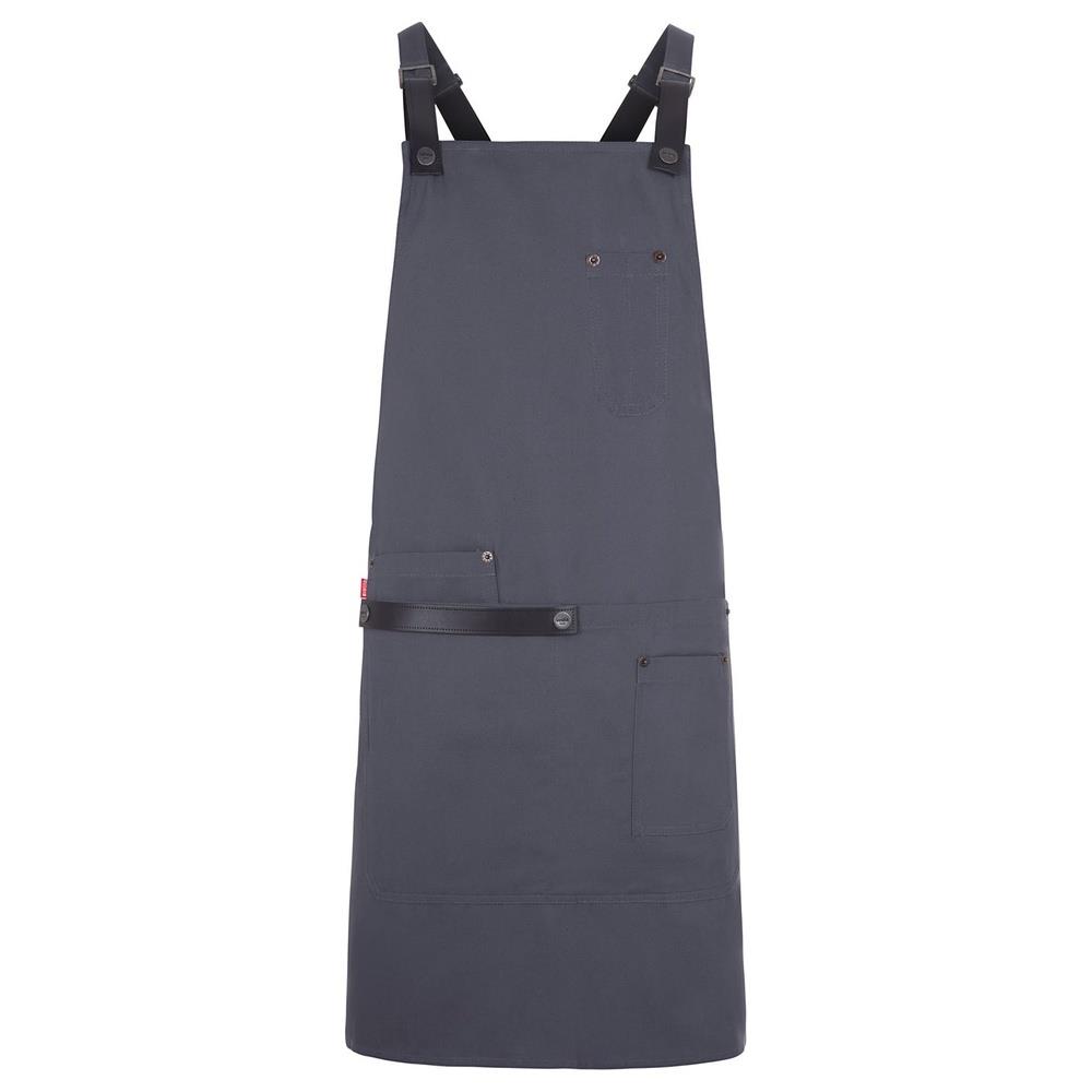 grembiule velilla urban con pettorina in cotone  cod 404215 ardesia