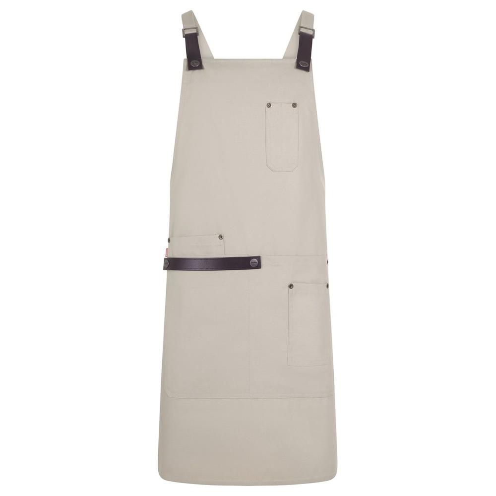 grembiule velilla urban con pettorina in cotone  cod 404215 mandorla