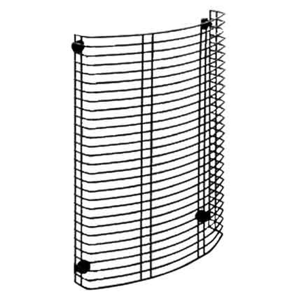 griglia salvaustioni ovale 29,5x8x42,5h cm