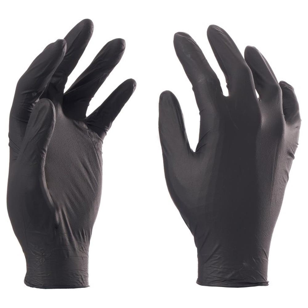 guanti monouso nitrile payper nitro-touch npf 55 nero s