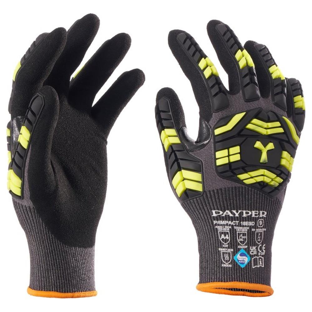 guanti protezione meccanica payper p-impact 18esd