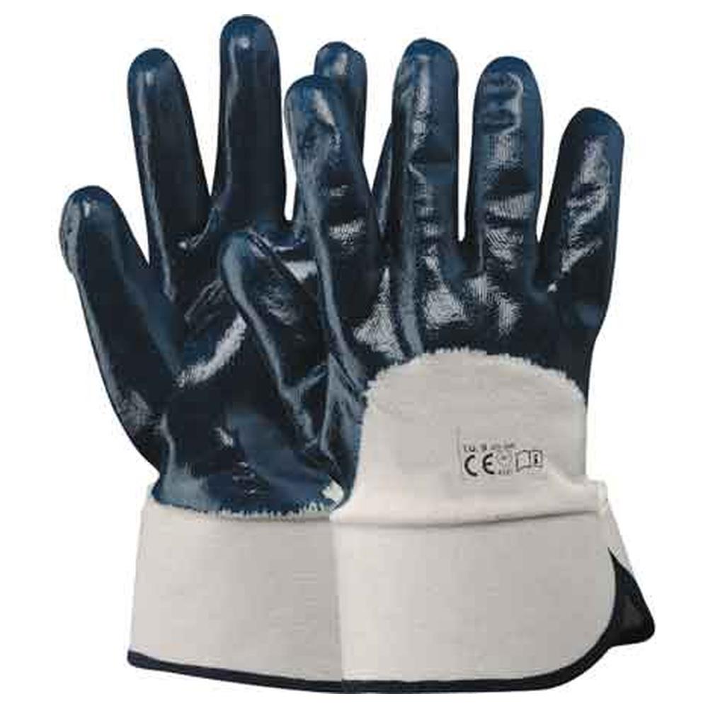 guanto cotone/impregnato nbr blu