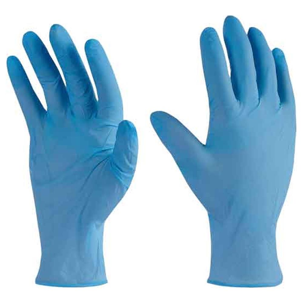 guanto monouso in nitrile one shot azul upower