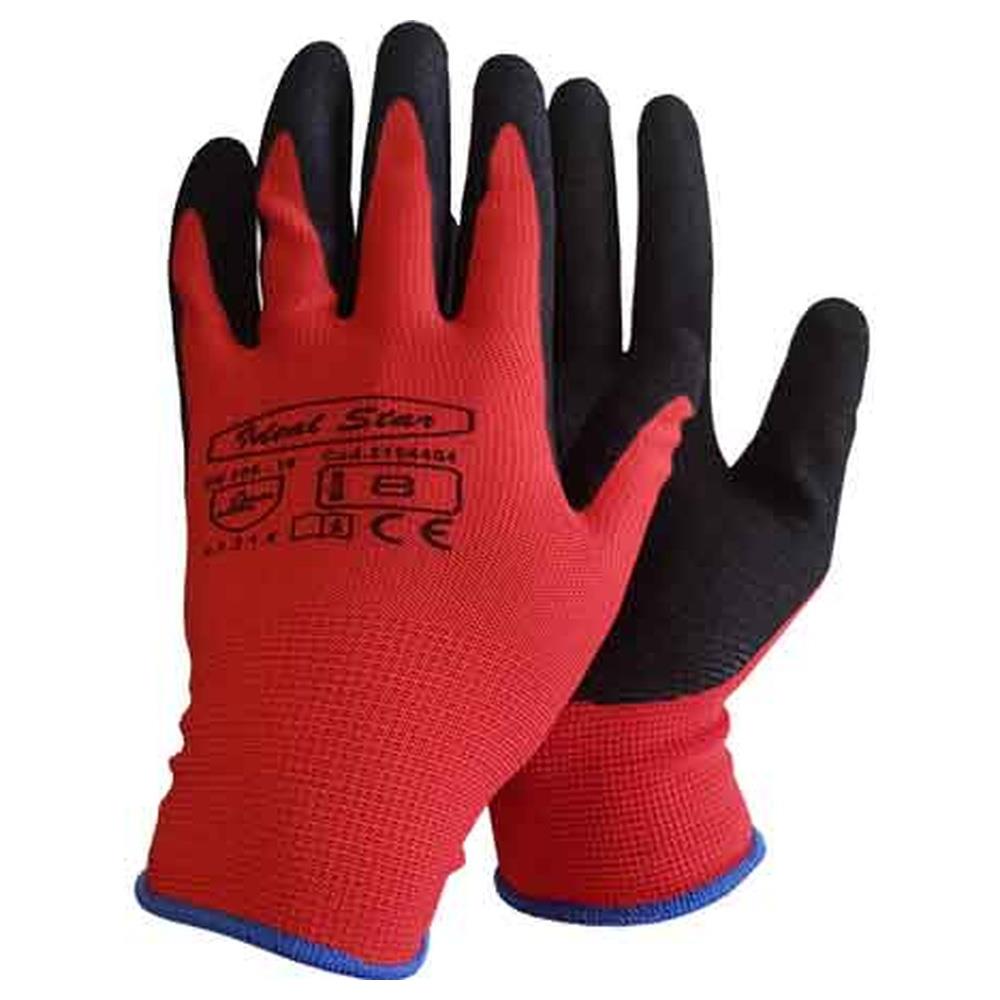 guanto poliestere/nitrile sabbiato cardinale
