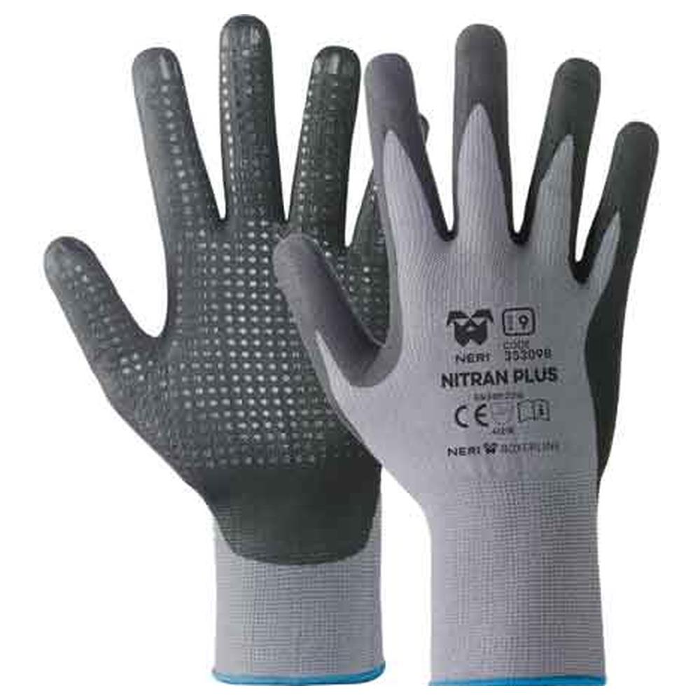 guanto professionale puntinato 'nitral plus' neri