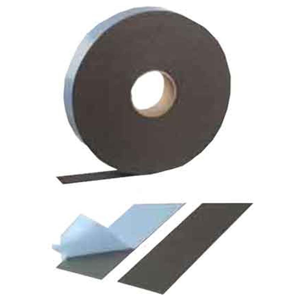 guarnizione isolante adesiva per tubi e valvole 50 x3 mm x 5 mt - grigio