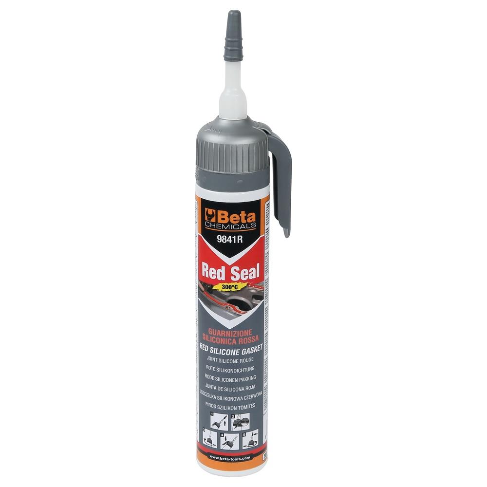 guarnizione siliconica rossa a reticolazione acetica betachemicals 9841r