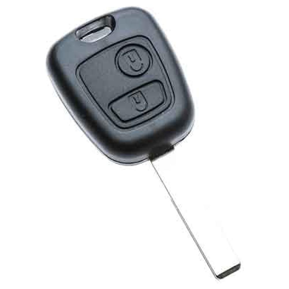 guscio per chiave auto citroen/fiat/peugeot 'hu83rs2' 2 bottoni