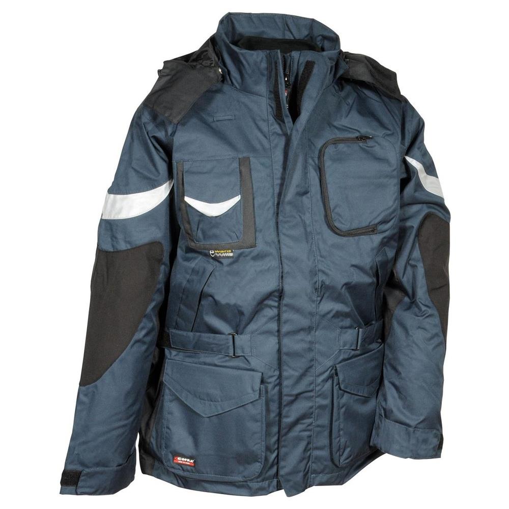 impermeabile parka cofra icestorm v006-0 navy 54