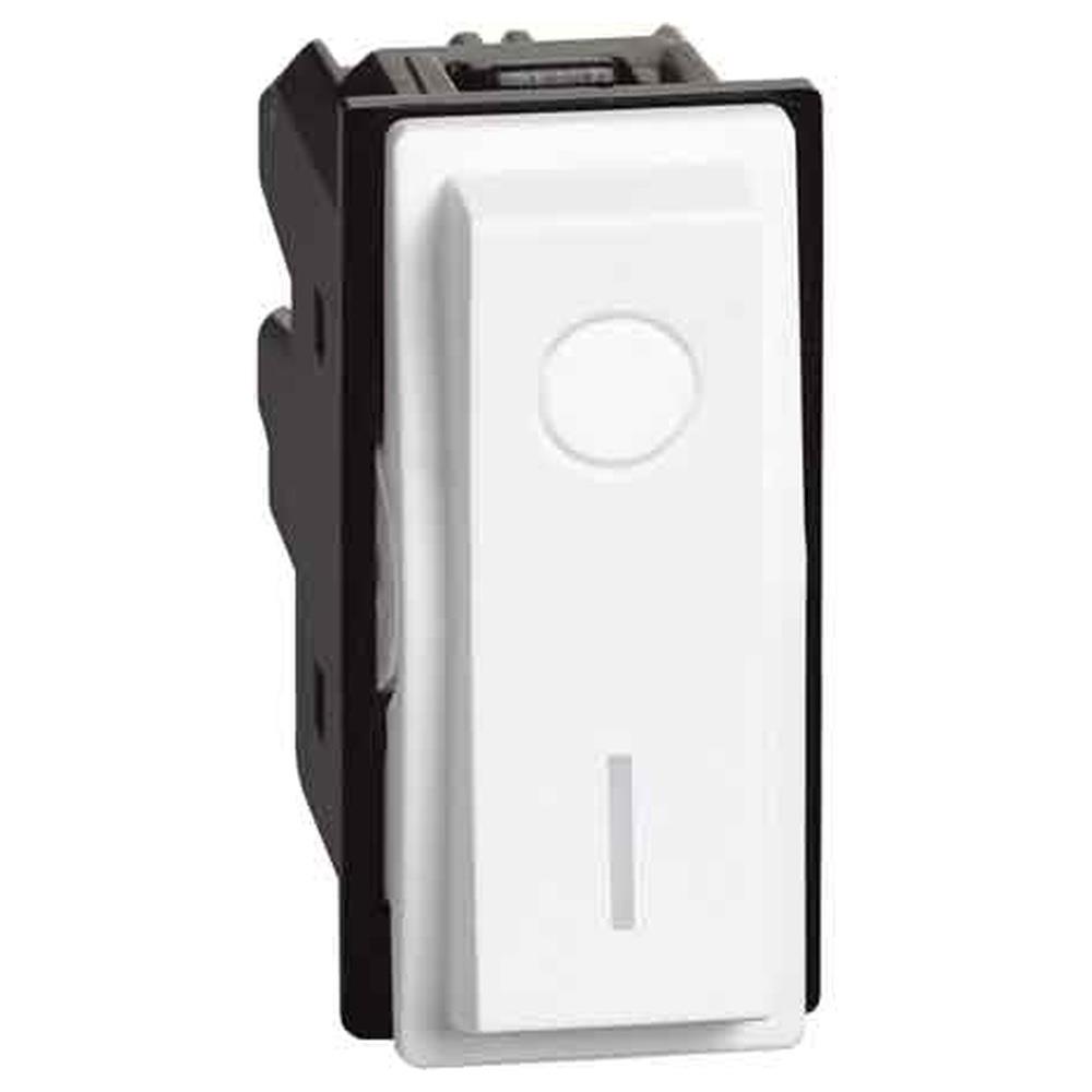 interruttore bipolare illuminabile living now bticino 16ax 250v