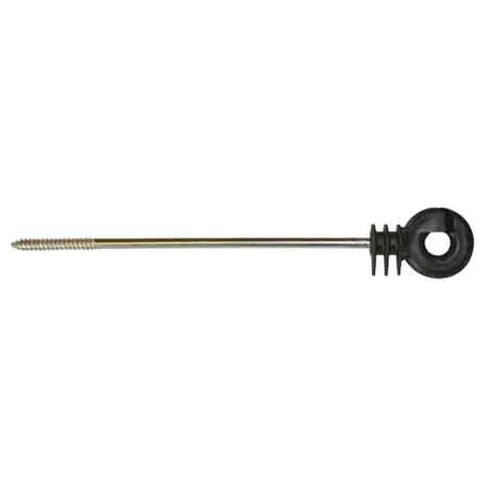 isolatore a vite legno prolungato per recinti elettrici 22 cm - confezione 10 pezzi