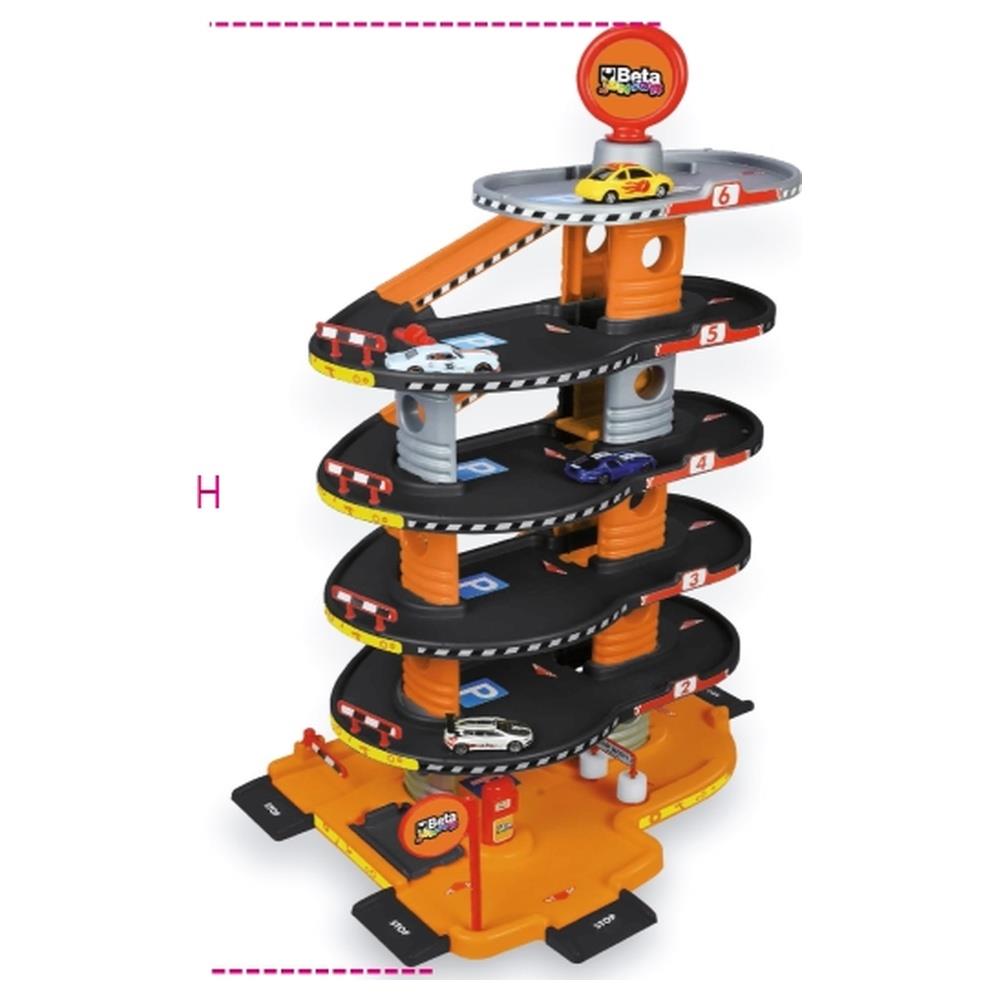 "kinder garage" a 6 piani, con autolavaggio, ascensore e rampe betacollection 9548g