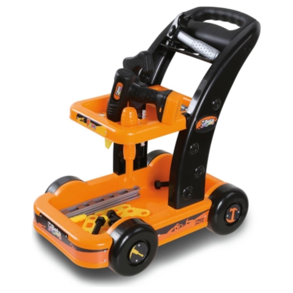 “kinder trolley”, carrello attrezzi con utensili per bambini a partire da 3 anni betacollection 9547t