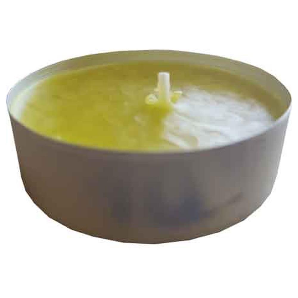 kit candele alla citronella ø 6x2,5h cm - confezione 6 pezzi