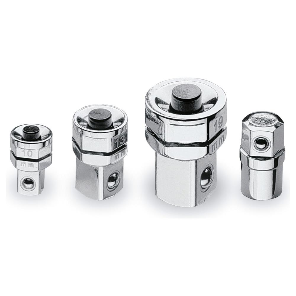 kit di 4 adattatori per chiavi a cricchetto: 1 adattatore per bits 3 adattatori a sgancio rapido beta 123e1/4