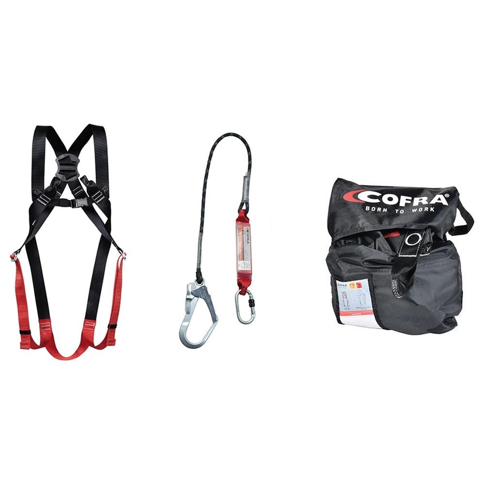 kit imbracatura con cordino ed assorbitore cofra laverton a090-1121