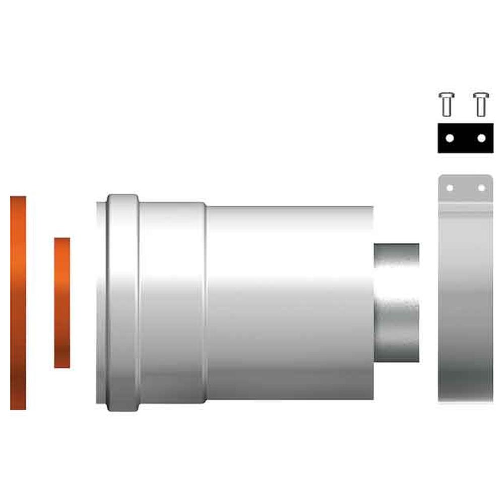 kit partenza verticale coassiale per scaldino ø60/100 mm