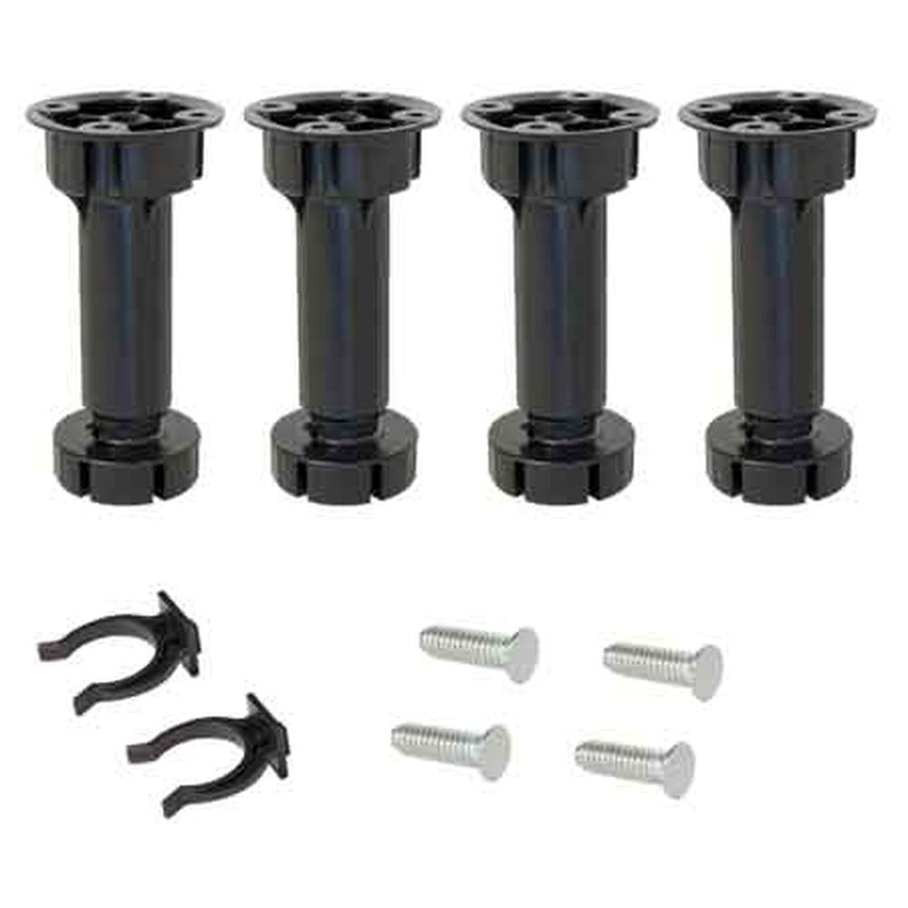 kit piedi con base e pinza per mobili ø 40 mm - 100 mm - 130h