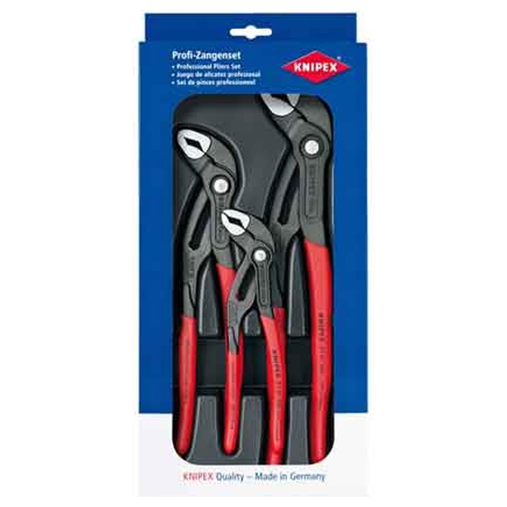 kit pinze regolabili poligrip cobra knipex 3 pezzi