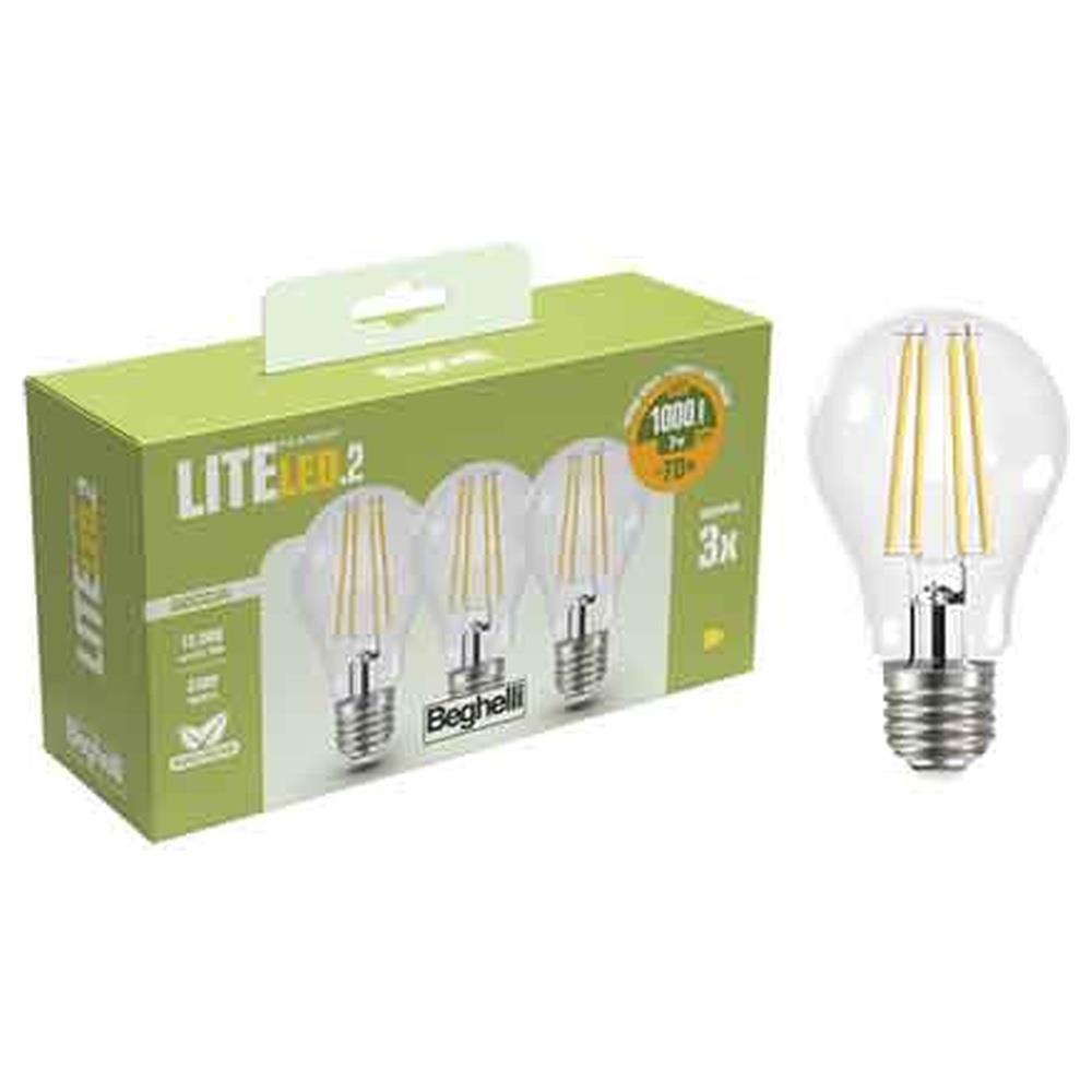 lampada a led a filamento mod. 'goccia' beghelli