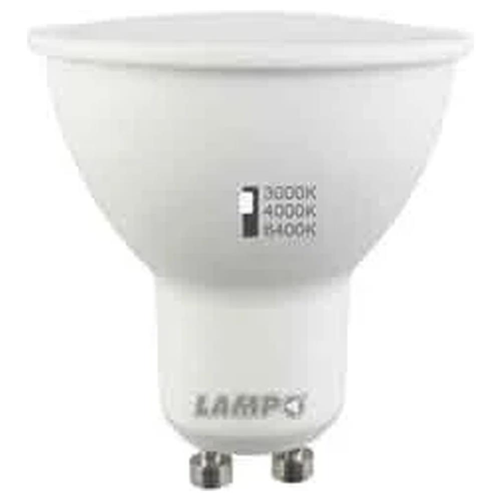 lampada a led tricolor gu10 8 w - 650lm