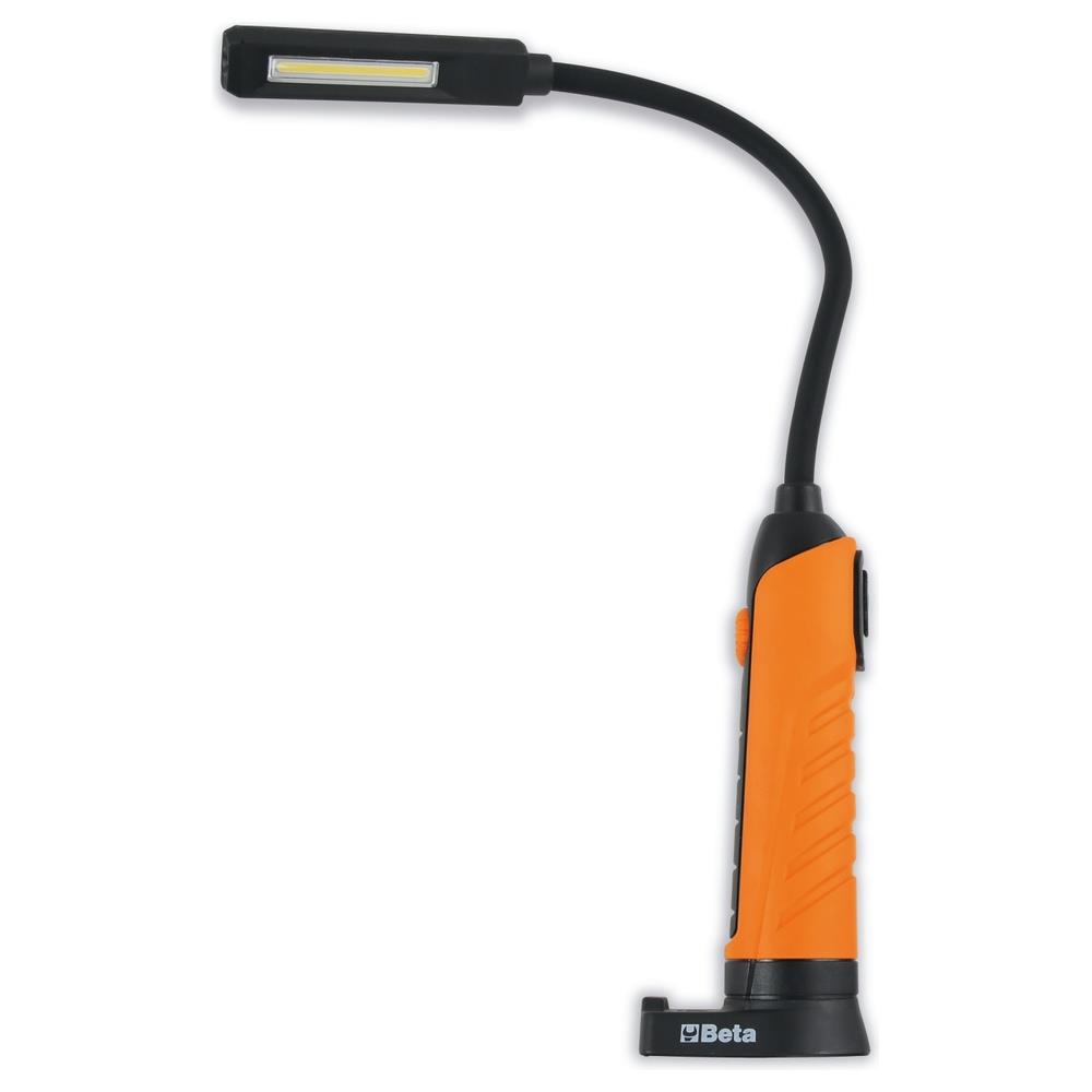 lampada ricaricabile magnetica a led con testa snodata beta 1838f