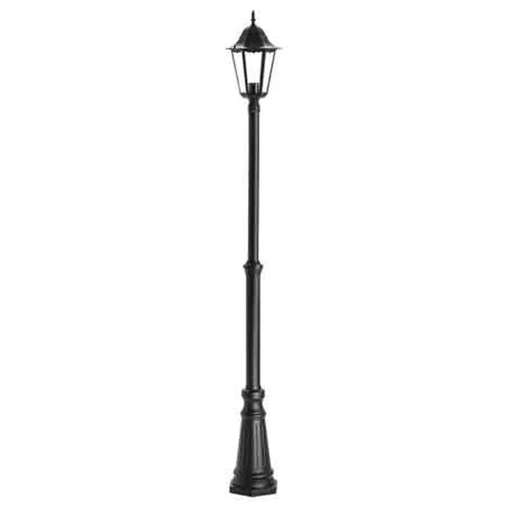 lampione '6 facce' con una lanterna colore nero cm.190