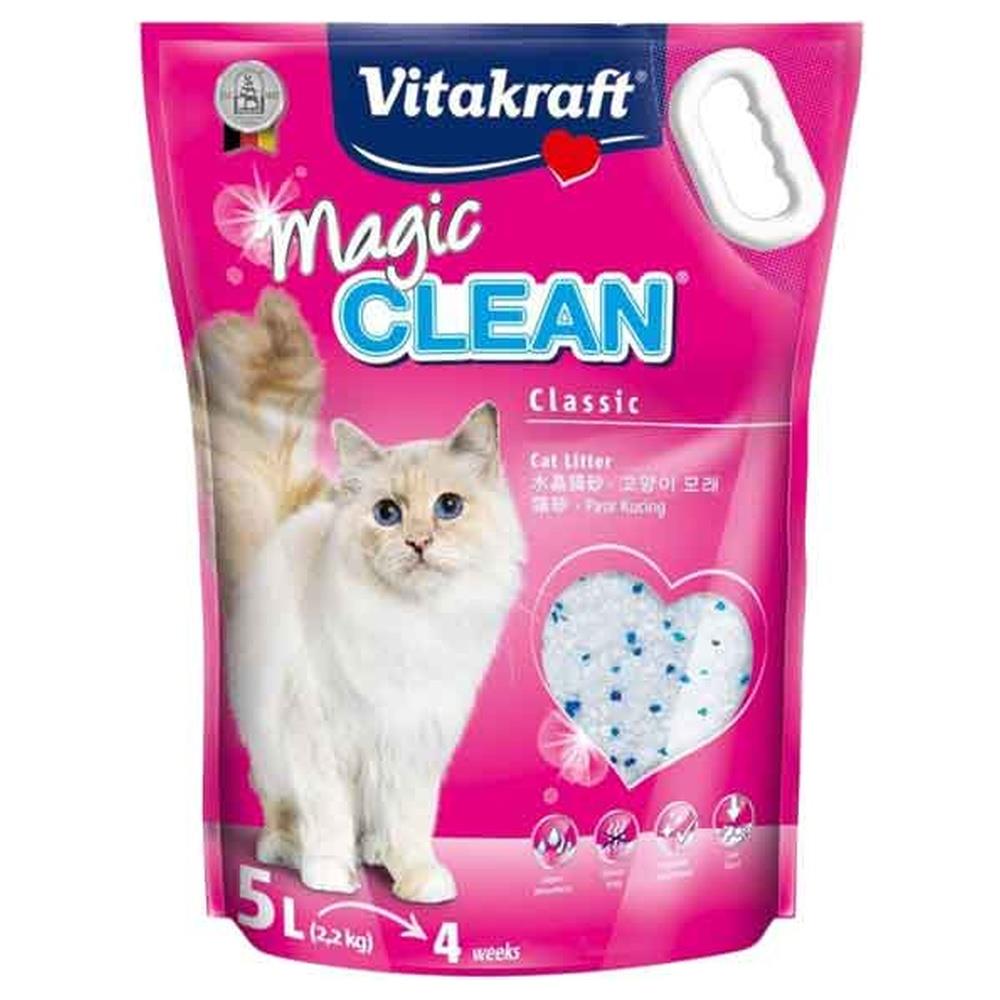 lettiera silica per gatti magic clean vitakraft 5 lt