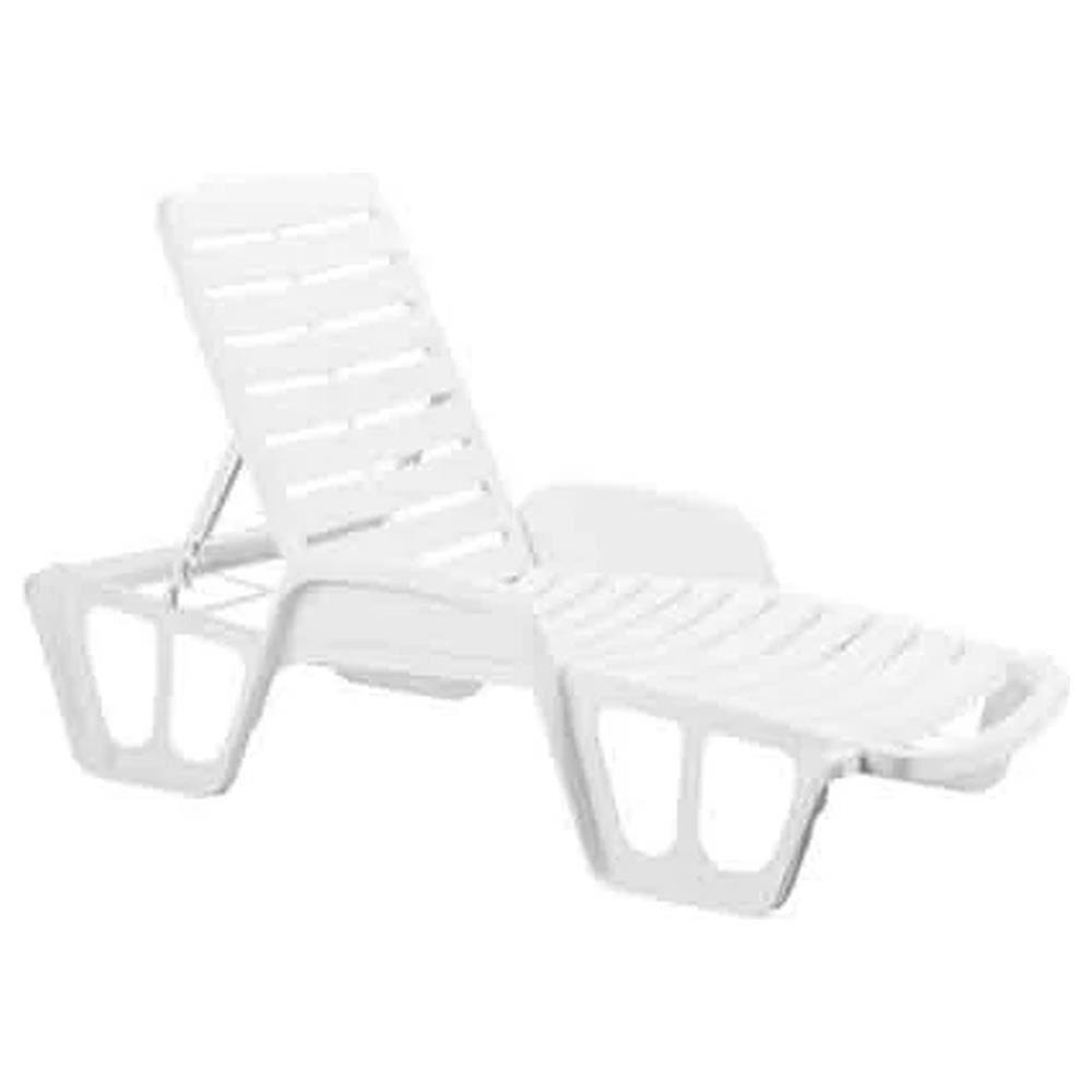 lettino impilabile fisso 71x192x100h cm - colore bianco
