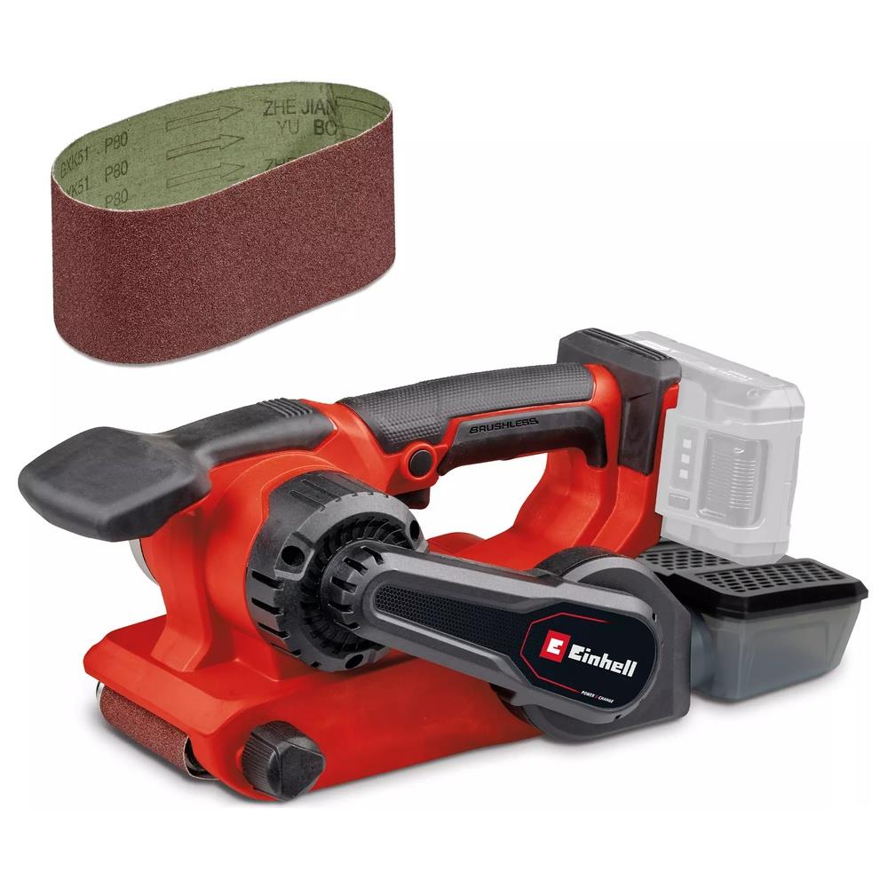 levigatrice einhell a nastro a batteria tp-bs 18/457 li bl - solo