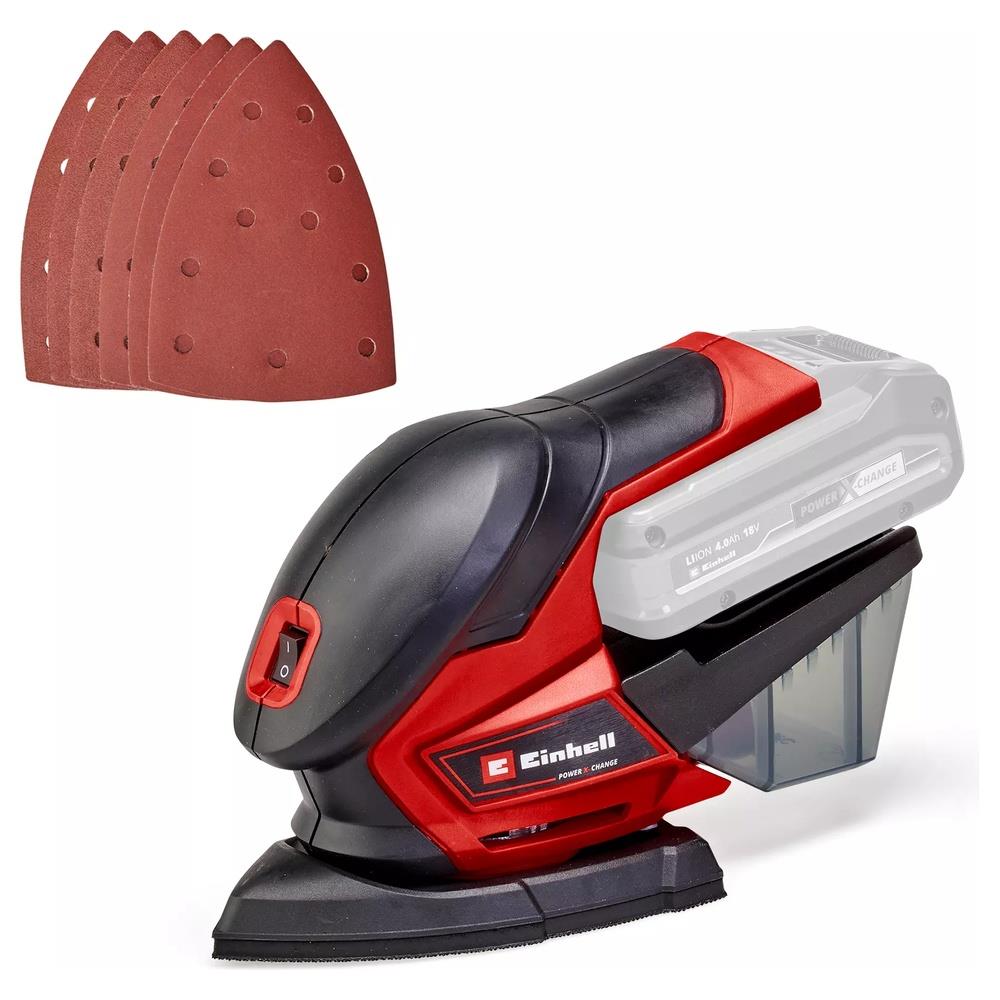 levigatrice einhell orbitale a batteria te-os 18/150 li solo