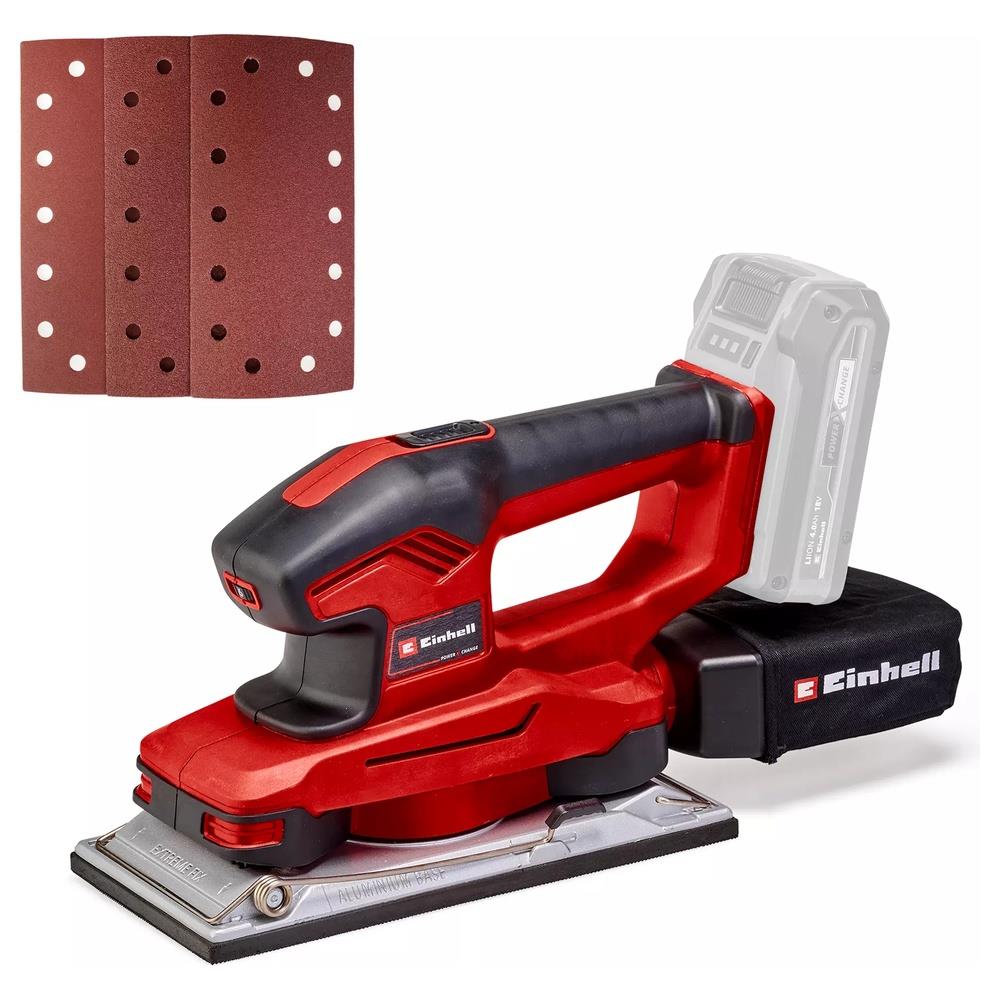 levigatrice einhell orbitale a batteria te-os 18/230 li - solo