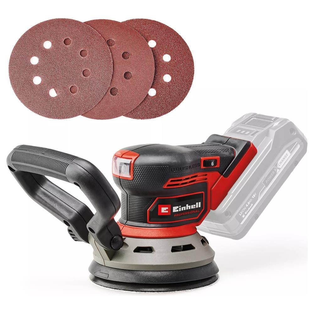 levigatrice einhell roto orbitale a batteria tp-rs 18/32 li bl - solo