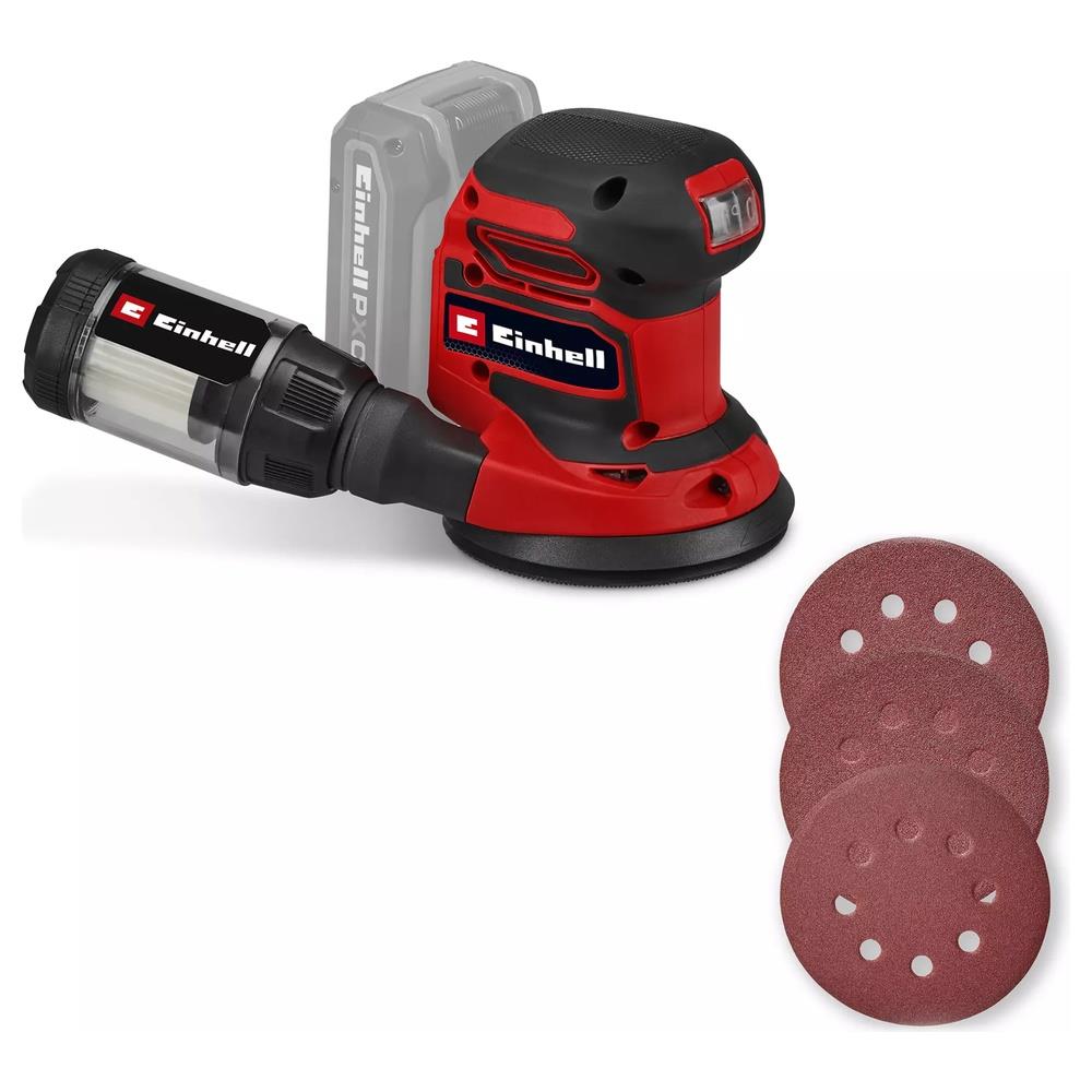 levigatrice einhell rotorbitale a batteria te-rs 18/28 li - solo