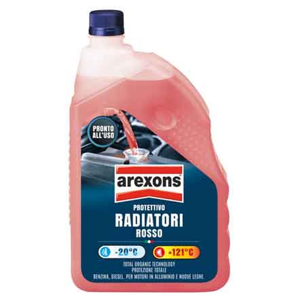liquido radiatori pronto alluso rosso arexons 2 lt