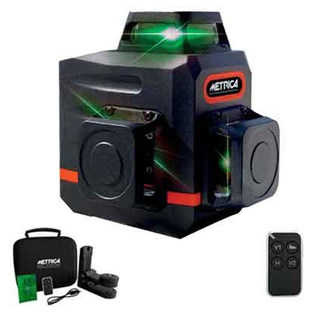 livello laser 'green mini size' 3 linee metrica colore verdi, portata fino a 50 mt