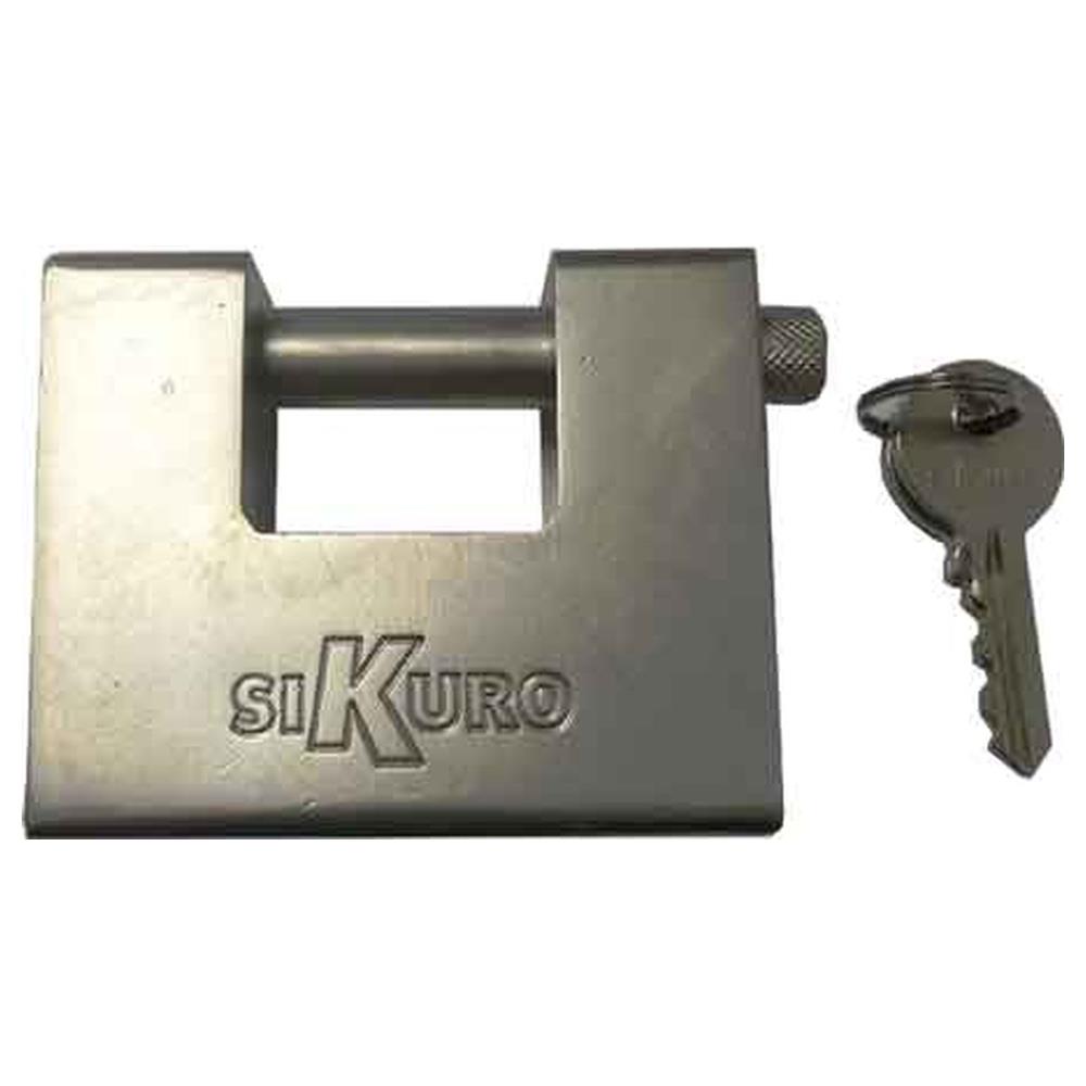 lucchetto monoblocco con chiave ka 'titan' sikuro 84 mm