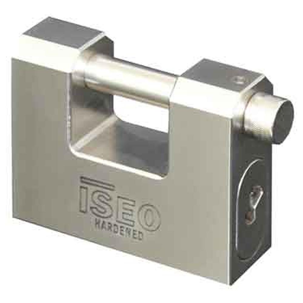 lucchetto rettangolare per serranda 'clarus' iseo 84 mm