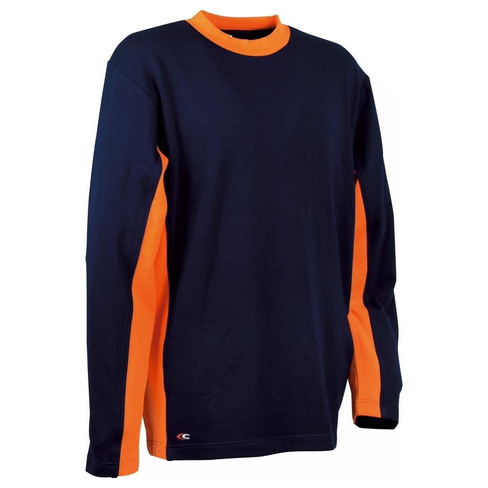 maglia cofra denmark v131 navy/arancio s