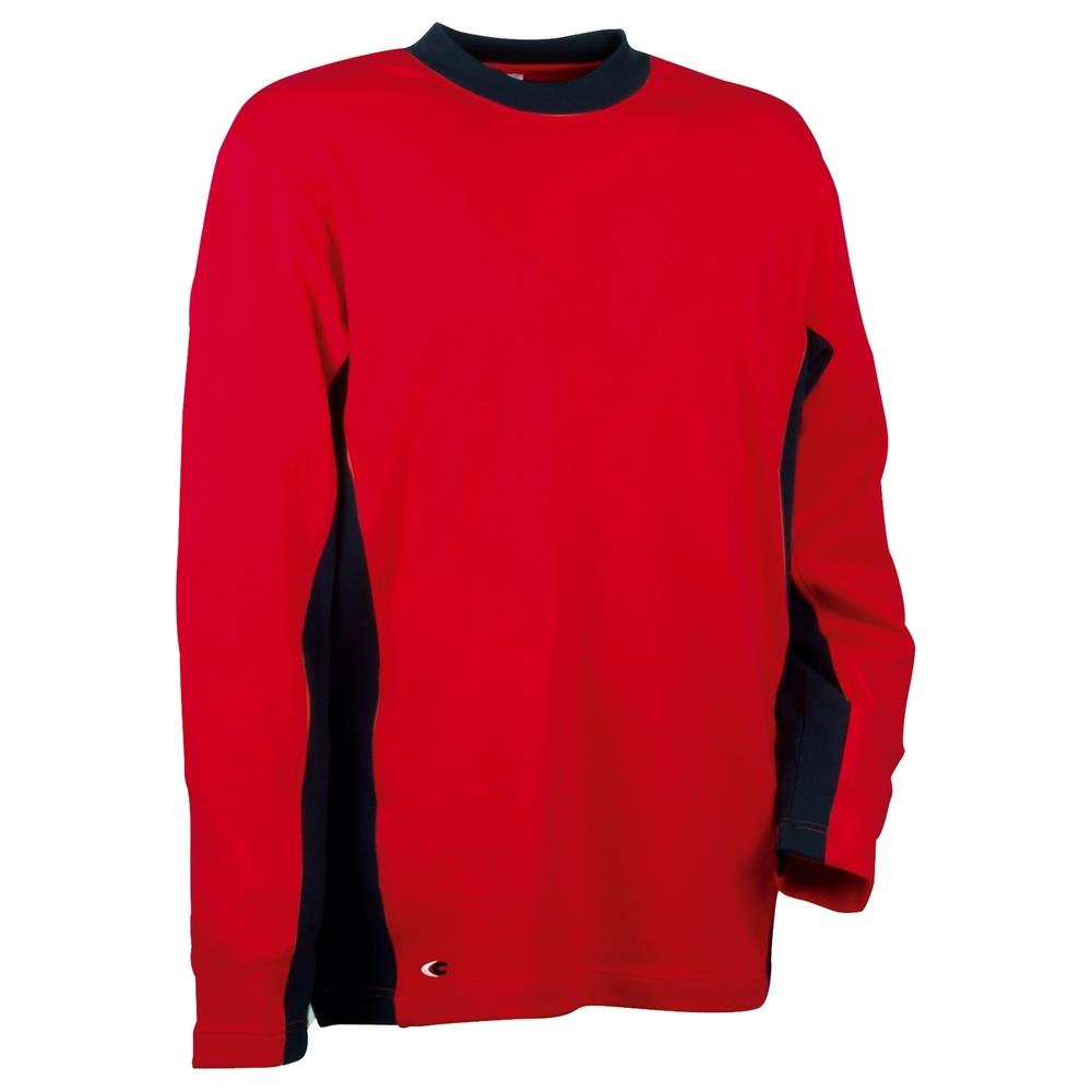 maglia cofra denmark v131 rosso/navy s