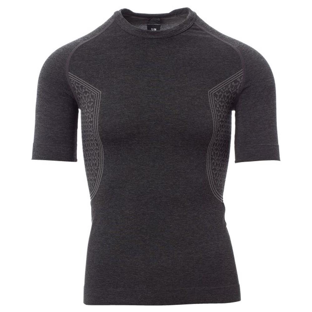 maglia termica manica corta payper thermo pro 160 ss nero melange s/m